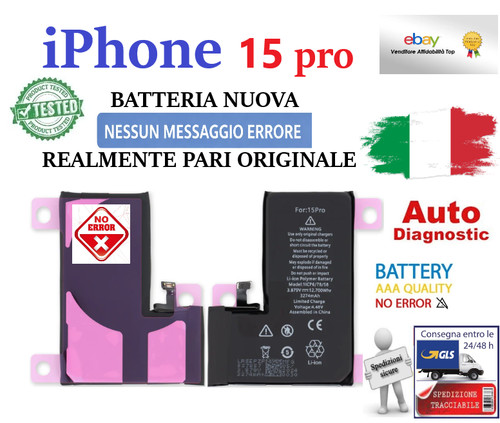 Iphone pro batteria - 15,