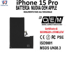 APPLE  iPHONE  15 Pro BATTERIA