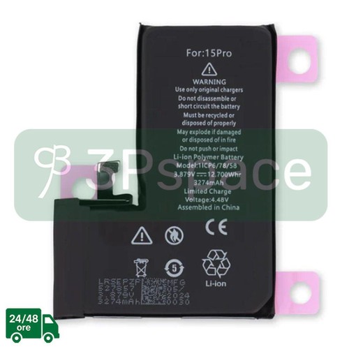 Batteria per iphone pro - 15,
